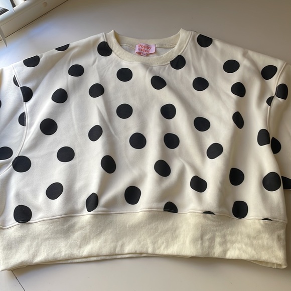 Poppy & Pine Polka Dot Crop Sweatshirt - Picture 4 of 10